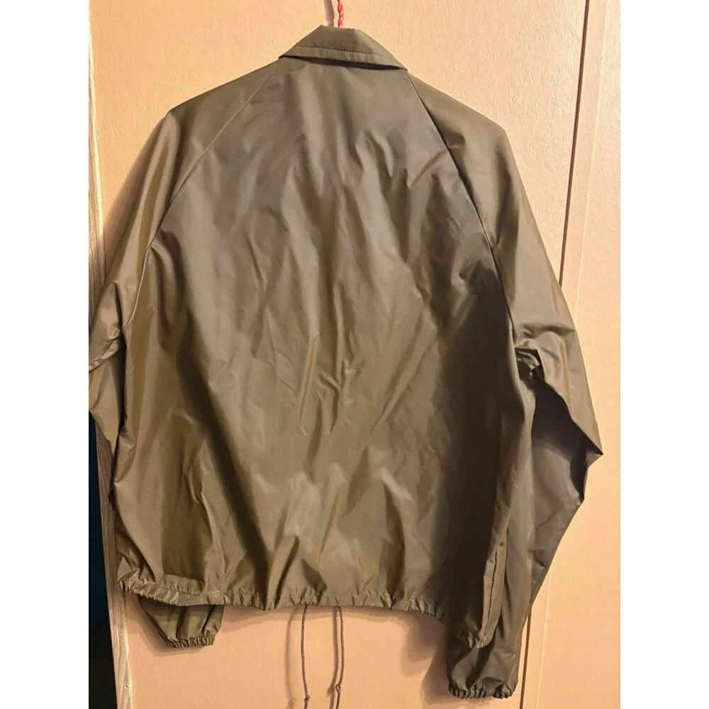 1970s 80s King Jack Button Up Windbreaker Dunkin Donuts Promo Jacket Rare Medium - Picture 7 of 8